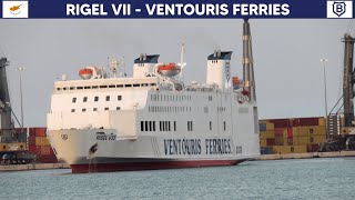 Departure of ferry RIGEL VII Bari Ventouris Ferries  HD 1080p [upl. by Ecerahs180]