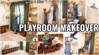 COMPLETE PLAYROOM MAKEOVER😍 BEFORE amp AFTER EXTREME ROOM MAKEOVER [upl. by Yaron265]