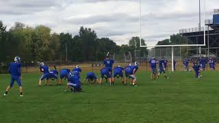 Plainwells Luke Morrell kicks a long field goal [upl. by Gusba]