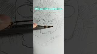 Which one is Correct for IZUKU MIDORIYA  My Hero Academia shorts mha art drawing [upl. by Rhianna724]