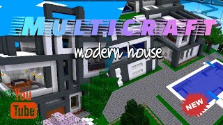 How to build a modern house in multicraft [upl. by Noirrad253]