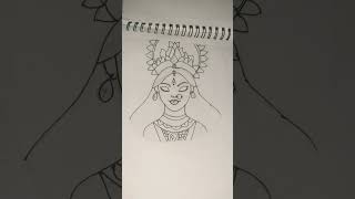 Navratri special mata rani drawing [upl. by Cusick]