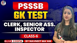 Psssb Clerk  Psssb senior assistant Gk l Gk by navneet maam [upl. by Placia776]