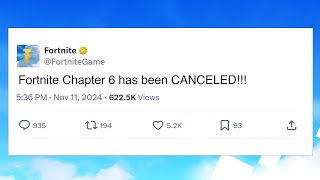 Fortnite Chapter 6 CANCELLED [upl. by Nahtanod]