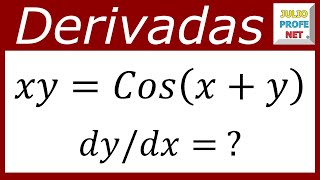 DERIVACIÓN IMPLÍCITA  Ejercicio 7 [upl. by Ahsropal]