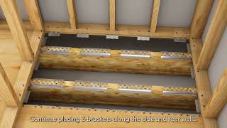 Simplified Curbless Shower QM Bracket Kit Installation for Parallel Floor Joists [upl. by Zarger870]