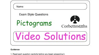 Pictograms Answers  Corbettmaths [upl. by Azzil605]