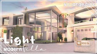 Bloxburg  Light modern villa  NOLARGE PLOT  EXTERIOR  Le Yuii [upl. by Revned]