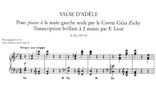 Liszt  Valse dAdèle par Géza Zichy S456 Bordoni [upl. by Nilecoj]