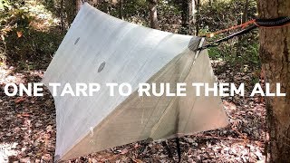 The Best Ultralight Hammock Tarp With Doors  Weighs 78 Ounces [upl. by Eilah643]