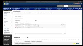 Creating Assignments in Blackboard [upl. by Nahn]