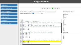 Funktionsweise einer Turingmaschine anhand eines Simulators erklärt [upl. by Utimer674]