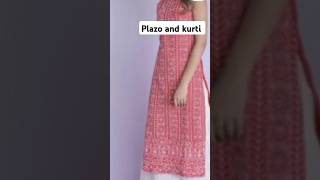 Kurti and plazo cutting ❤️❤️✂️✂️kurti plazo instagram meesho [upl. by Scribner]