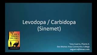 CC How to Pronounce levodopa carbidopa Sinemet Backbuilding Pharmacology [upl. by Nytsirk]