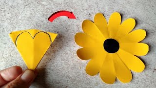 Easy Paper Flower Craft [upl. by Nhguavad649]