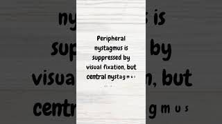 Peripheral vs Central Nystagmus  MRCP revision  shorts nystagmus vertigo neurology ataxia [upl. by Tobias]