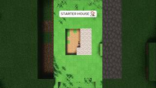 Minecraft Starter House 🏠 minecraft building craft trending shorts [upl. by Urania]