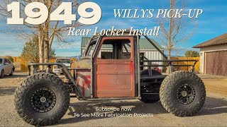 49 Willys pickup Rock Crawler  Gearing and Locking [upl. by Llerehc]