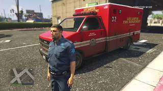 Playing GTA V Director Mode as a Paramedic  GTA 5 Xbox One [upl. by Nodababus838]