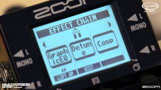 Zoom MS100BT MultiStomp Bluetooth Guitar Effects Pedal Overview [upl. by Yznil]