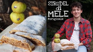 STRUDEL DI MELE  ricetta ORIGINALE del TrentinoAlto Adige SENZA SFOGLIA O FROLLA  Davide Zambelli [upl. by Allred]