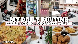 My Daily Routine  Clean Cook amp Organize with Me  Homemaking  Lorelin Sia [upl. by Sibylle619]