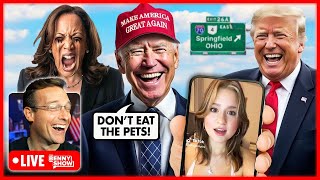 Biden Puts on a MAGA Hat and Shouts ‘Don’t Eat Dogs and Cats’  Trump TikTok Trend Goes VIRAL [upl. by Marozik]