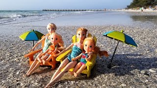 Elsa and Anna toddlers at the beach  prank  slide  boat  dog  water fun  splash [upl. by Shimberg]