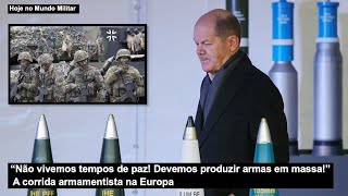 “Não vivemos tempos de paz Devemos produzir armas em massa” A corrida armamentista na Europa [upl. by Kennan]