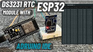 Using DS3231 RTC Module with ESP32 in Arduino IDE  Example code amp Library  English Subtitle [upl. by Kcirdled95]