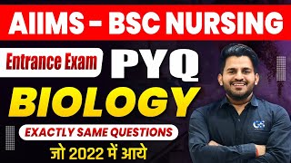 AIIMS BSC NURSING PREVIOUS YEAR QUESTION PAPER 2024  AIIMS BSC NURSING BIOLOGY PYQ QUESTIONS aiims [upl. by Lubin438]