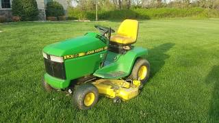 Mowing the Lawn With a John Deere LX188 [upl. by Bonaparte]