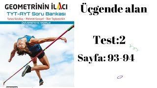 ACİL YAYINLARI GEOMETRİNİN İLACI TYT —AYT SORU BANKASI ücgende alan test 2 [upl. by Ennalorac994]