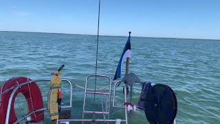 Sailing Shipman 28 under spinnaker singlehanded [upl. by Augusto]