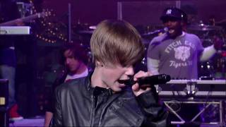 Justin Bieber sings Baby David Letterman Live [upl. by Eward333]