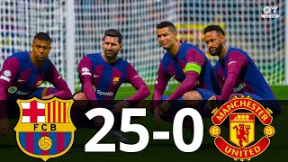 MESSI RONALDO MBAPPE NEYMAR ALL STARS  BARCELONA 250 MAN UNITED [upl. by Valery]