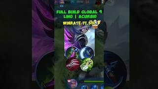 Ling Jungler META di S34  Acursio  Full Build Global 9 Ling  MLBBtopglobalmlbblingmontage [upl. by Oznarol]