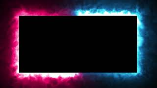 Glowing frame black screen  Neon light border  Frame template video background [upl. by Idram319]