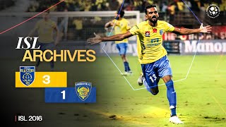 ISL Archives  Kerala Blasters FC 31 Chennaiyin FC [upl. by Duquette]