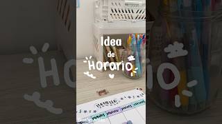 Idea de horario simple y bonito 🤍shorts apuntesbonitos studyinspo aesthetic shortsvideo [upl. by Sheeran844]