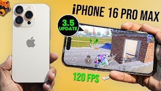 iPhone 16 Pro Max 120 FPS BGMI Test in 35 Update 🔥 Heating amp Battery Drain 🤐 [upl. by Stephanie]