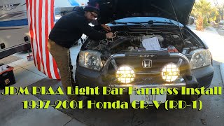 How to Install PIAA LIght Bar Harness for Honda CRV RD1 9701 [upl. by Martinsen]