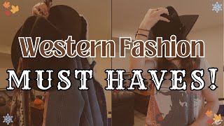 Western Clothing MUST HAVES FALL🍂 amp WINTER❄️ [upl. by Harrietta180]