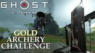 Ghost of Tsushima How To Get Gold on Every Archery Challenge  Iki Island Expansion [upl. by Nola]