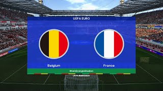 BELGIA  FRANCJA 18 FINAŁU EURO 2024  SYMULACJA skrót [upl. by Nnomae]