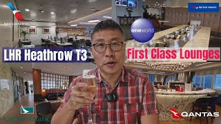 All LHR T3 OneWorld First Class Lounges Tour [upl. by Ahab]