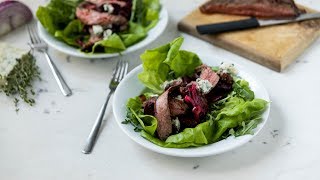 Grilled Flank Steak with Beets Salad [upl. by Frear882]