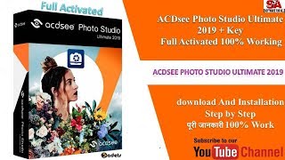 ACDSee Photo Studio Ultimate 2019 full 100 working IN HINDI [upl. by Fee]