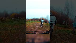 Local Park  Gap jumps 🔥 mtb jump downhill bikepark autumn shortvideo shorts youtubeshorts [upl. by Ayim]