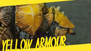 Unleashing the Yellow Fury Painting Ironjawz Armour [upl. by Lisabet251]